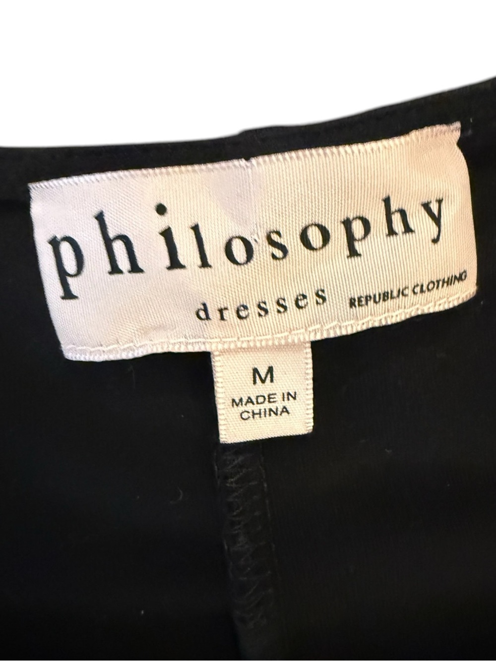 Philosophy Black Cold-Shoulder Midi Dress - Picture 2 of 5